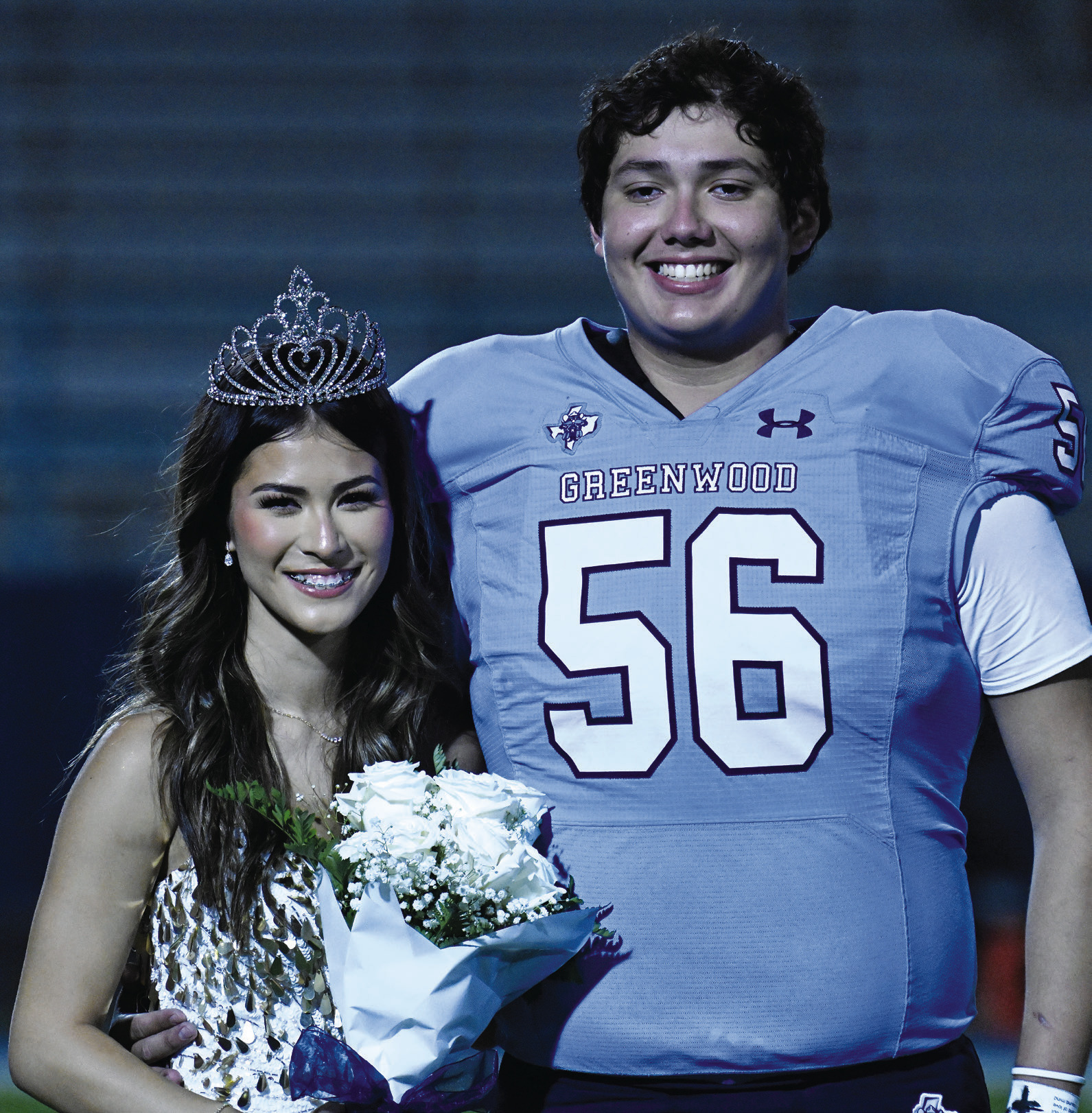 The 2026 Greenwood High School Homecoming Queen and King are Azul Arreola and Julian Grimaldo.