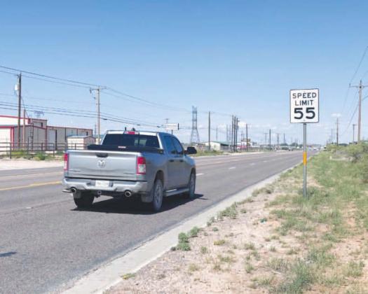 Portion of FM 307 speed limit changing from 60 mph to 55 mph
