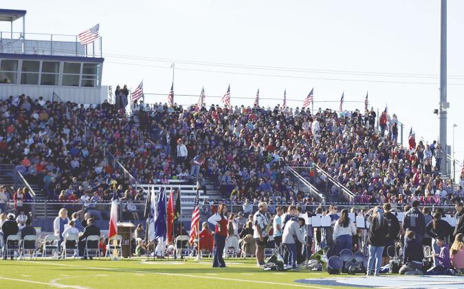On Nov. 11, Angel Martinez led a group of over 40 high school student council members, numerous teachers, and countless student volunteers from all four campuses to honor veterans in the district-wide Veterans Day Celebration. A united effort from kindergarten to seniors honored the men and women from our community who have served in our Armed Forces as well as their families. The Greenwood teachers, staff, and administration are huge supporters for this event.