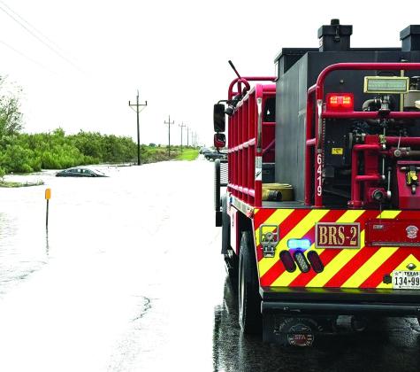 Greenwood VFD and Midland firefighters performed a water rescue on CR 1150 at FM 307 on Thursday, July 3, following days of heavy rain.