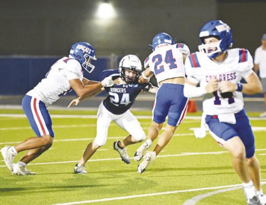 The Childress Bobcats tried everything they could to hold the Greenwood defense, but the Rangers were too determined and made big play after big play.