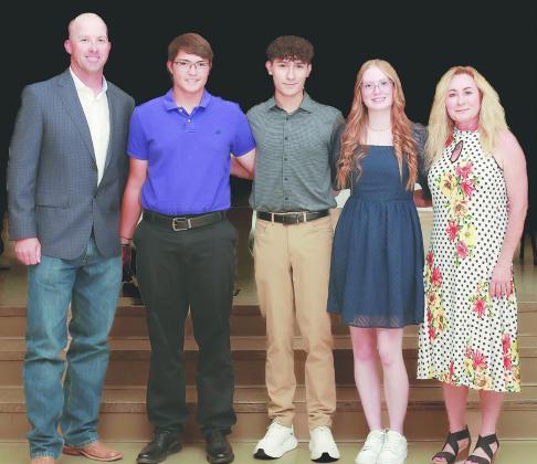 FFA Wildlife Team - Sponsor Lisa Allen. Olivia Agee, Johnie Bird, Jackson Jerez and Angel Martinez. photo by Elizabeth Garza