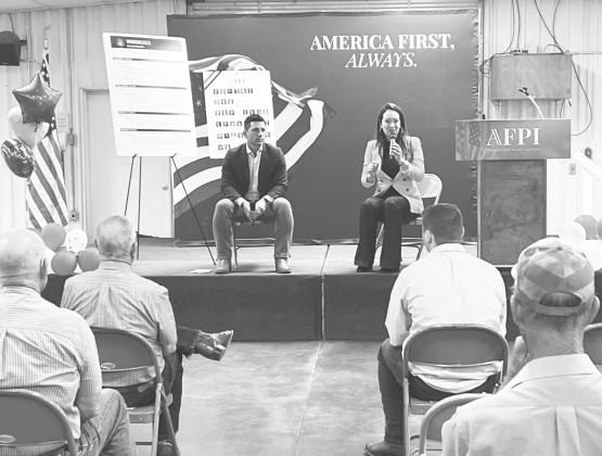 Members of America First Policy Institute were in Stanton this week for a Town Hall meeting. CEO Brooke Rollins and Executive Director Chad Wolf presented the institutes guiding principals for a better and brighter future for America and a plan for establishing polices to keep America first.