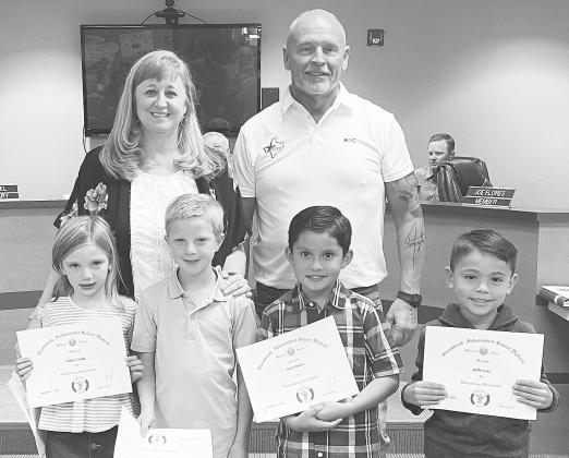 Greenwood Superintendent Award recipients for the First-Six Weeks.