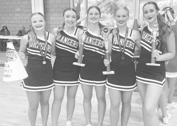 Greenwood’s junior varsity and varsity cheerleaders