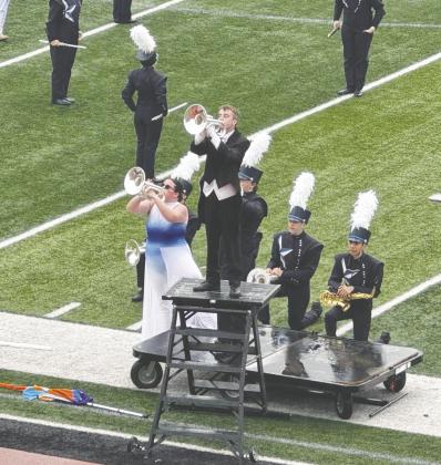 The Ranger Band took 9th place this past Saturday at the regional competition in Amarillo, where they faced off against 16 other bands. Despite rain and lightning throughout the day, the event wasn’t canceled but it was delayed for a few hours. Photo courtesy, Mindy Cummings