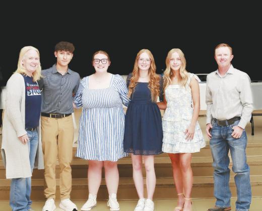 Greenwood Student Council Officers for 2024-2025. President: Angel Martinez, Vice President: Jacquelyn Waterbury, Treasurer: Johnie Bird, Secretary: Valaria Llanes and Parliamentarian: Ava McIntyre