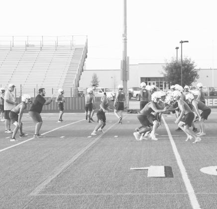 Football practice started Monday