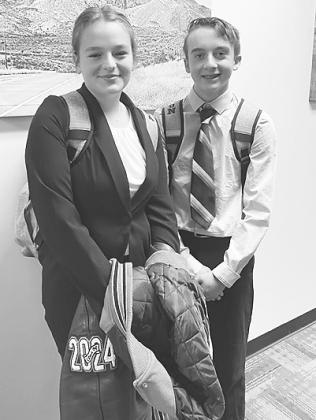 Two first year freshman, Danna Ferrer De Lamadrid and Dalton Smith, represented Greenwood High School well at the Regional Congressional Debate tournament last month. Danna placed fourth making her the alternate to the state tournament.