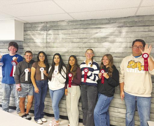 GHS culinary students show off some of the ribbons earned at the Permian Basin Fair.