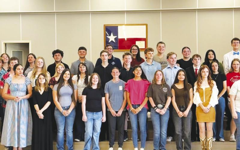Band students were recognized at Wednesday’s GISD school board meeting for their efforts advancing to the state solo and ensemble competition. They will compete May 24-26 in Kyle.
