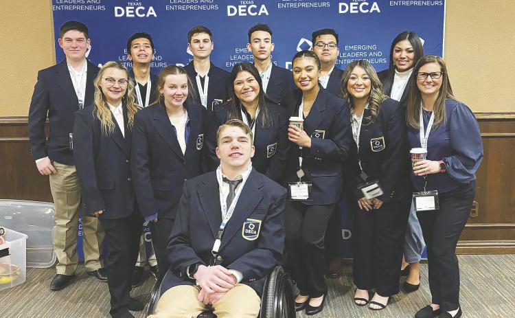 Greenwood High School students competed in the District 9 DECA event on Wednesday and advanced nine to State. This is the first year of DECA for Greenwood High School and sponsor, Mrs. Fontenot. DECA prepares emerging leaders and entrepreneurs for careers in marketing, finance, hospitality and management.