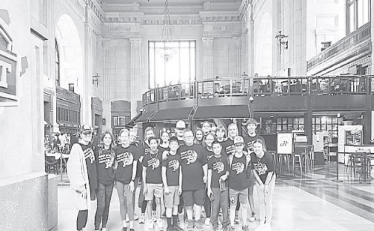 Students from James R. Brooks Middle School and Greenwood Intermediate traveled to Kansas City to compete at Globals for D.I.