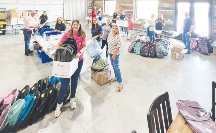 Local non-profit fills 500 backpacks