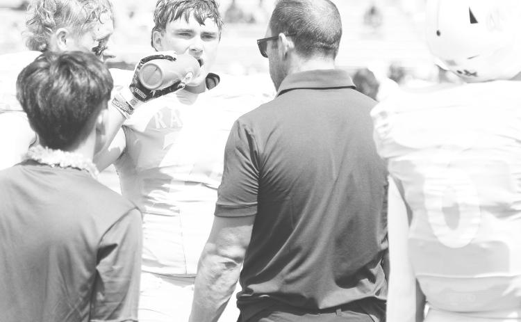 Greenwood senior Jesse Gonzales takes a quick drink during a timeout against Lubbock Estacado earlier this season. Gonzales and the Rangers play San Angelo lake View this Friday.