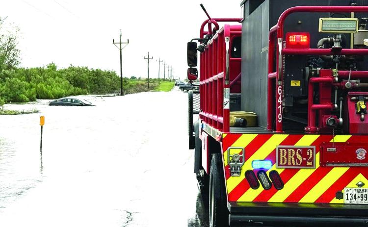 Greenwood VFD and Midland firefighters performed a water rescue on CR 1150 at FM 307 on Thursday, July 3, following days of heavy rain.
