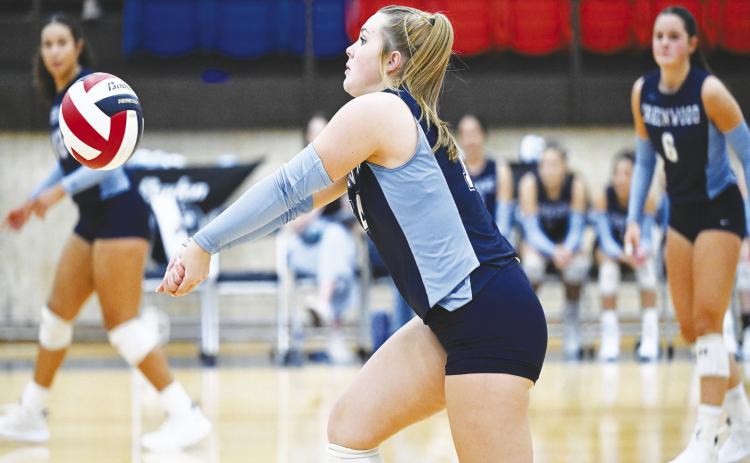 Tracy Richards executes a perfect digs during non-district action against Big Spring.