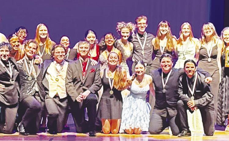 The Greenwood High School One Act Play has advanced to the regional competition after competing at the Area contest Saturday, April 11, at Monterey High School in Lubbock. Several students were recognized for their performances. Rylee Vaughn and Aileny Miranda-Rivero were named to the All-Star Cast, while Kyle Pond and Weston Cummings received Honorable Mention All-Star Cast honors. Abigail Brooks was awarded the Tech Award. The regional competition is scheduled for April 22 at Texas Tech University.