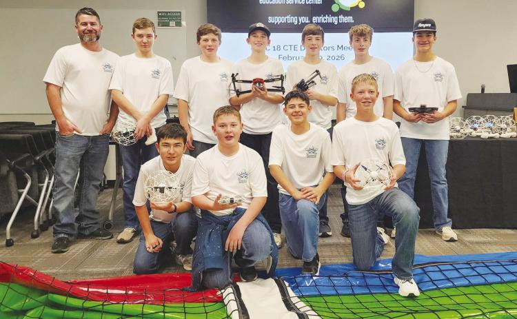The GISD engineering drone team gave a live demonstration of its drone soccer competition at the Region 18 Career and Technical Education quarterly meeting. Region 18 officials said the students’ “knowledge, motivation and passion for engineering and drone technology is truly inspiring.”