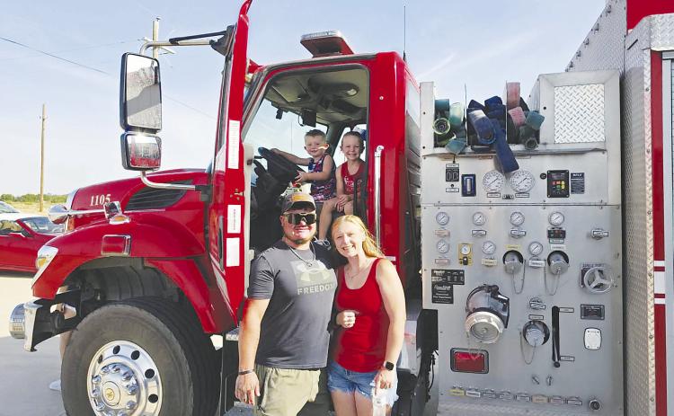The Greenwood Volunteer Fire Department served hundreds of people during its annual Fourth of July pancake breakfast, a tradition held each year to thank the community for its support. Children climbed aboard the fire trucks, leaving behind a few sticky syrup fingerprints, before firefighters responded to 24 fire calls from July 4 into the early hours of Sunday. More picture on page five.