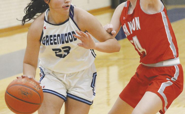 Brooklyn Tiemann drives to the paint during nondistrict action earlier this season.