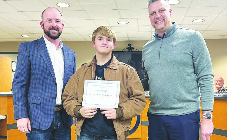 Superintendent's Honor Roll, 3rd Six Weeks Greenwood High School. 9th Grade: Dax Cornett