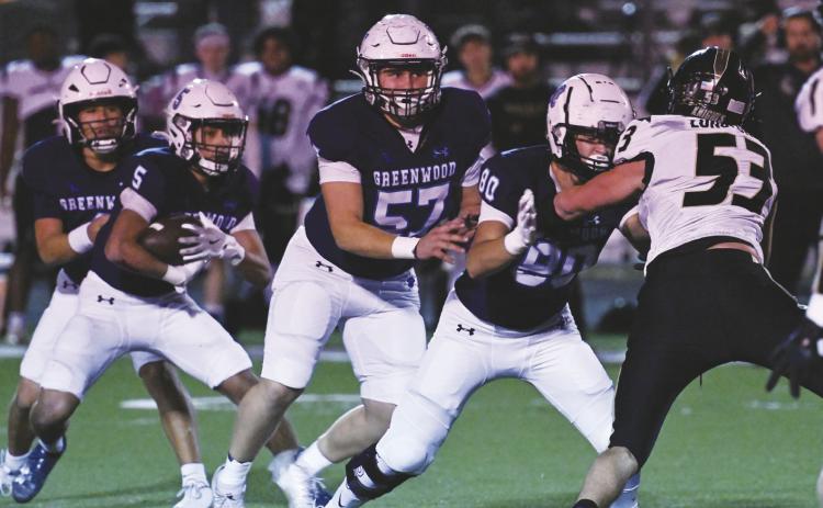 The Ranger’s offensive line opened some big holes Friday night leading to 336 rushing yards, six touchdowns, and a 58-13 Area Round victory.