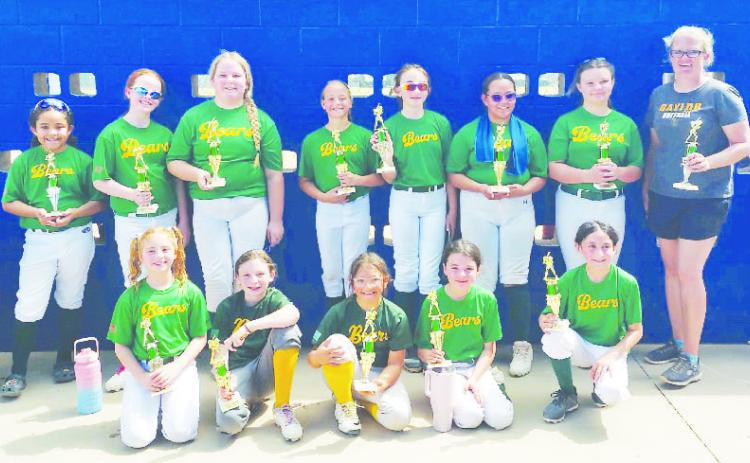 2024 Lizard Classic at MUGS April 13th&amp;14th Bears played 6 games with a record of 4-2, taking home 3rd Place Greenwood USA Softball 10U Bears Back row, left to right: Sophia Rodriguez, Farrah Stewart, Ashtyn Harris, Infinity Lay, Brynlee Abbott, Yadilene Cortez, Adley Rainer and Coach Candis Abbott Front row: Kyleigh Holley, Averi Matthews, Kendralina Bustamante, Aspen Duhon, Eiza Rodriguez