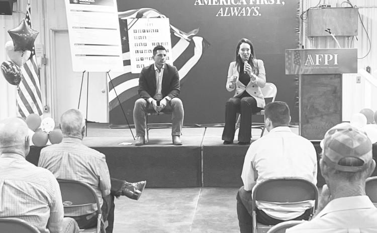 Members of America First Policy Institute were in Stanton this week for a Town Hall meeting. CEO Brooke Rollins and Executive Director Chad Wolf presented the institutes guiding principals for a better and brighter future for America and a plan for establishing polices to keep America first.