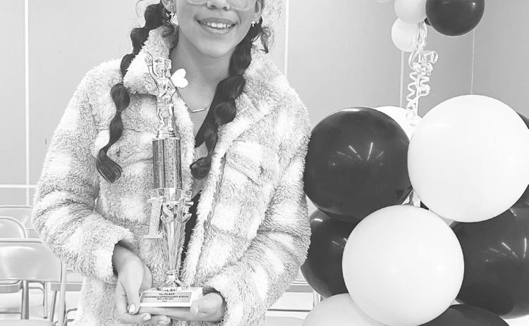 Kimahri Pivaral placed first in the Greenwood Intermediate Spelling Bee and will go on to represent GIS at the 36th Annual Midland Reporter Telegram Spelling Bee.