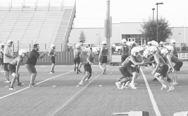 Football practice started Monday