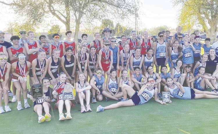 Greenwood had a huge day at teh District cross country meet. The Rangerettes swept the team titles winning all three division (varsity, junior varsity, middle school). The Rangers and Rangerettes teams both qualified for the Region I Cross Country Meet in Lubbock On Oct. 21.