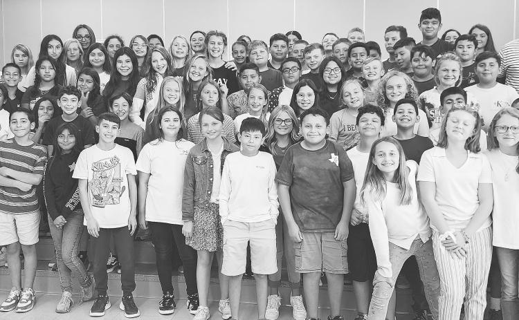 Students from James R. Brooks sixth grade sending thoughts and prayers to Uvalde.