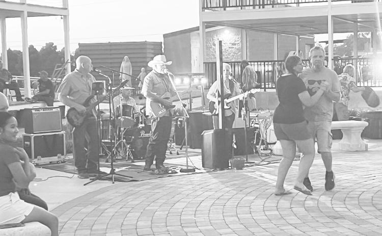 The 1884 Plaza hosted its first ever Concert on the Lawn as part of the Fourth of July celebration. Tristan Graves kicked off the concert followed by the headliner The HonkyTonk Posse.