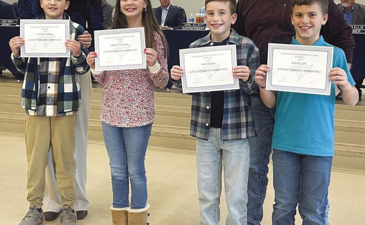 Students earning recognition