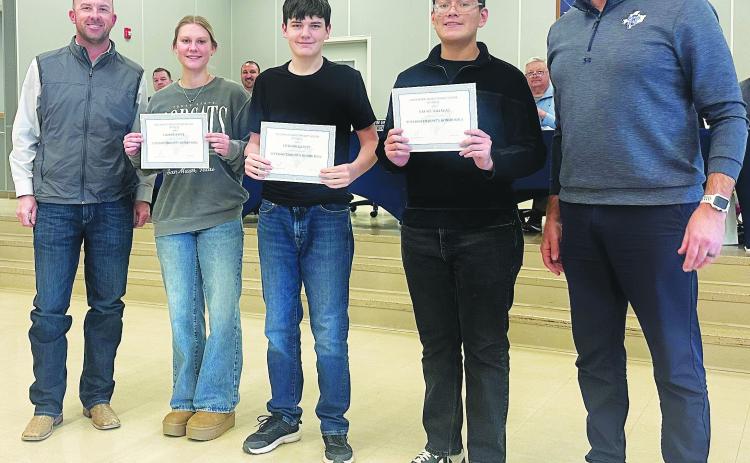 High school students recognized